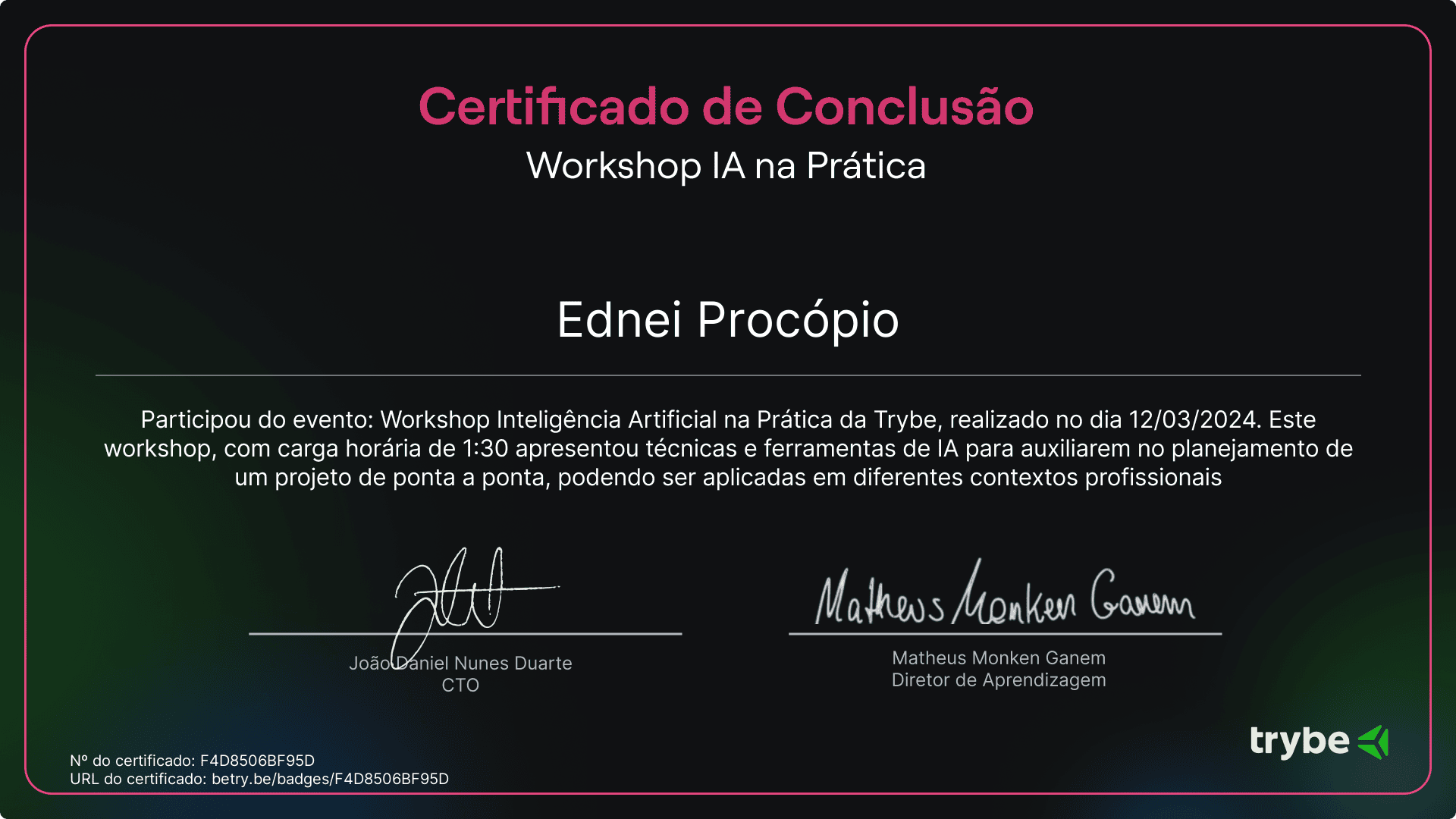 Certificate